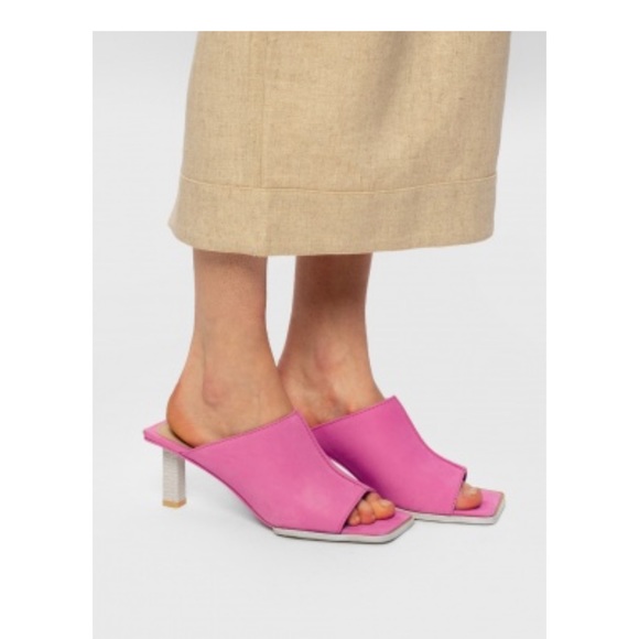 Jacquemus Carino Leather Nubuck Mules NIB - Picture 5 of 8